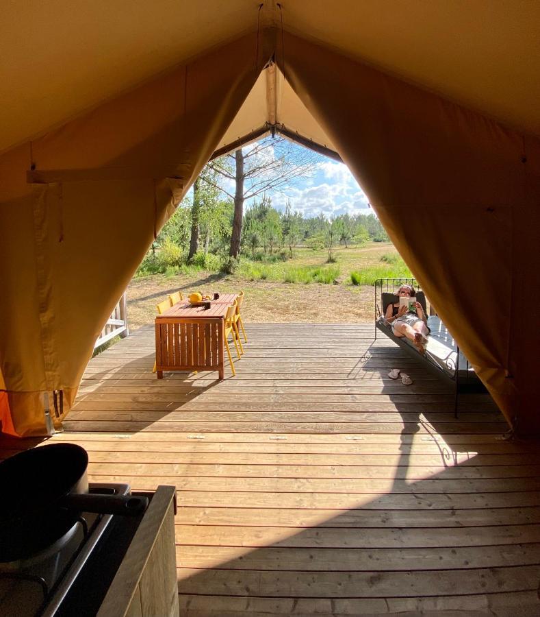 Camping La Kahute - Tente Lodge Au Coeur De La Foret كاركان المظهر الخارجي الصورة