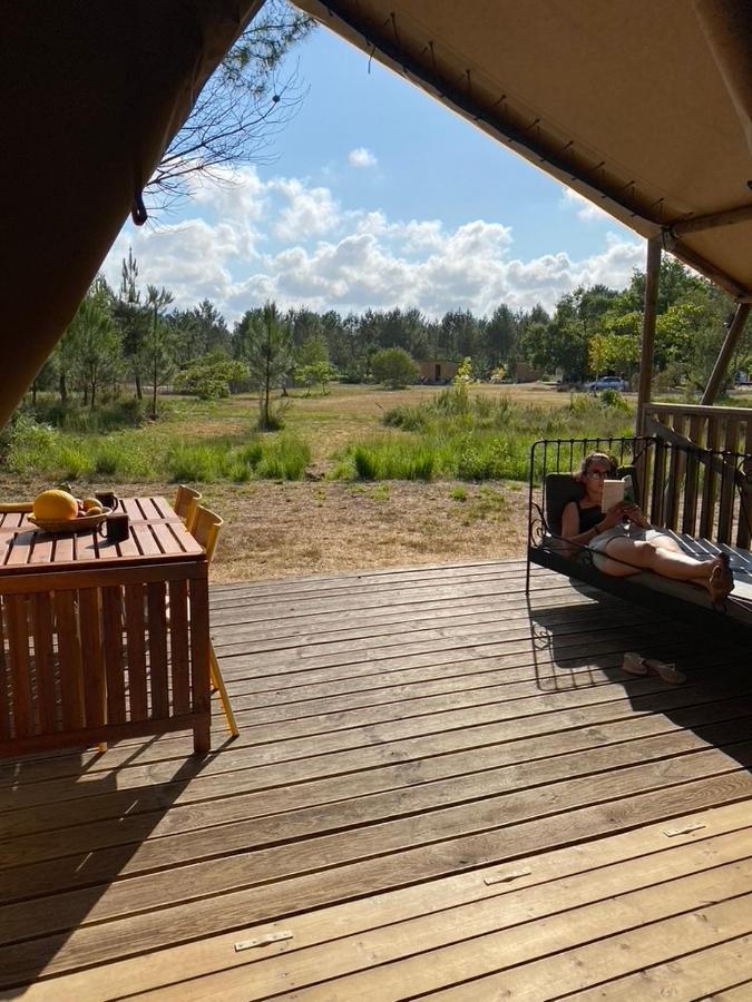 Camping La Kahute - Tente Lodge Au Coeur De La Foret كاركان المظهر الخارجي الصورة