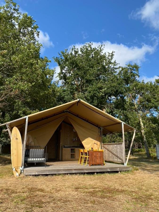 Camping La Kahute - Tente Lodge Au Coeur De La Foret كاركان المظهر الخارجي الصورة